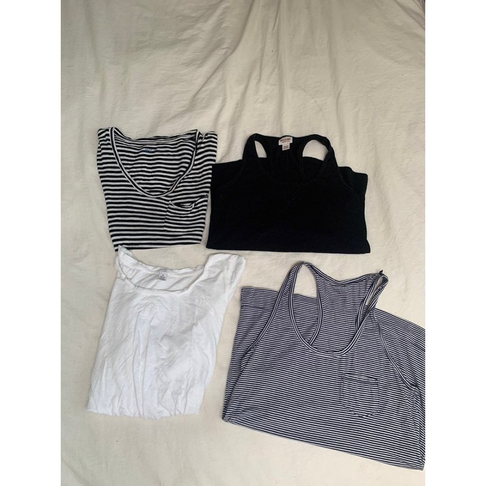 Womens xs work out lounge racerback tops bundle tank top tee gap body all xs